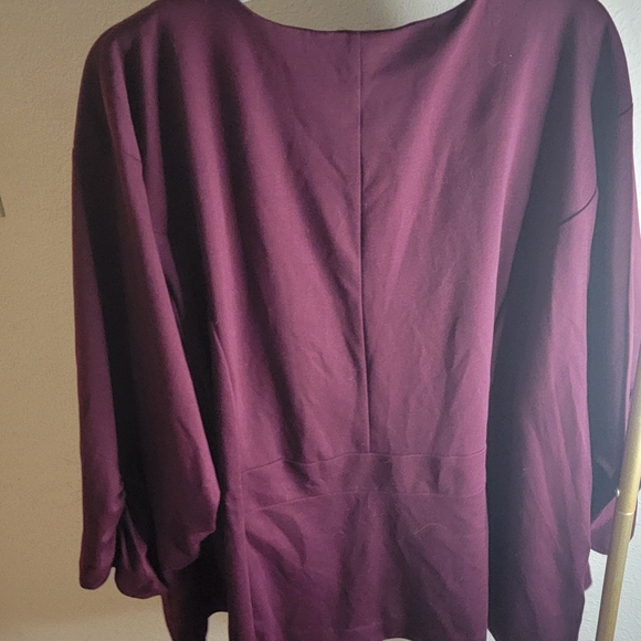 Torrid Burgundy Open Front Blazer - Picture 3 of 4